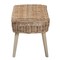 Bali & Pari Raisa Modern Bohemian Natural Kubu Rattan and Grey Acacia Wood Accent Bench 243-13544-ZORO - alternate 6